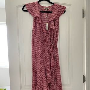 Max Studio midi wrap dress NWT